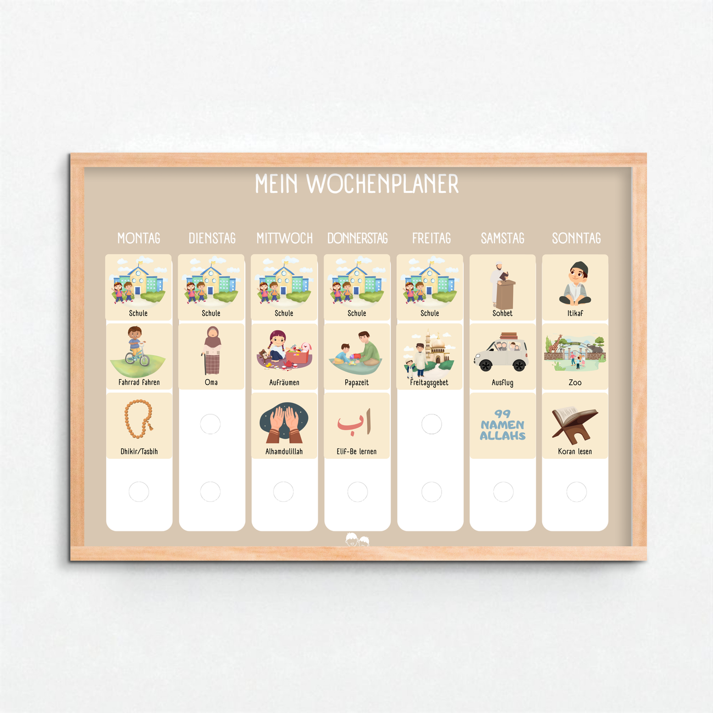 Mapimu Kids Wochenplaner BEIGE