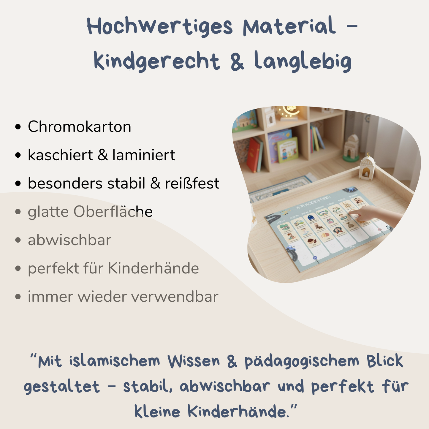 Ramadan Wochen- & Tagesplaner Bundle Kinder mit 280 Klett-Routinekarten | Islamisches Aktivitäts-Set | BALLONTRÄUME
