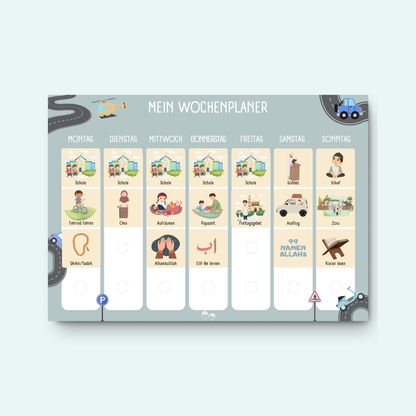 Mapimu Kids Wochenplaner CARS