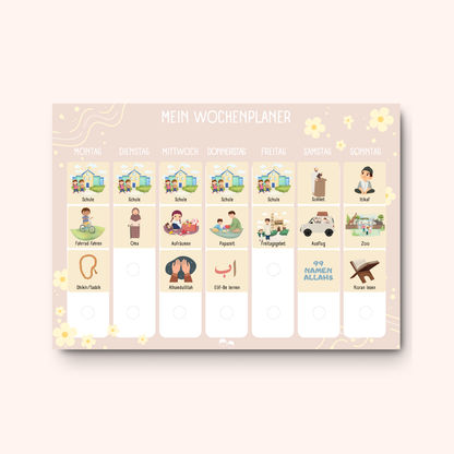 Mapimu kids Wochenplaner FLOWERS