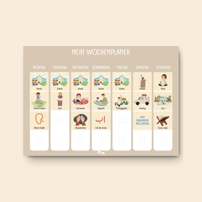 Mapimu Kids Wochenplaner BEIGE