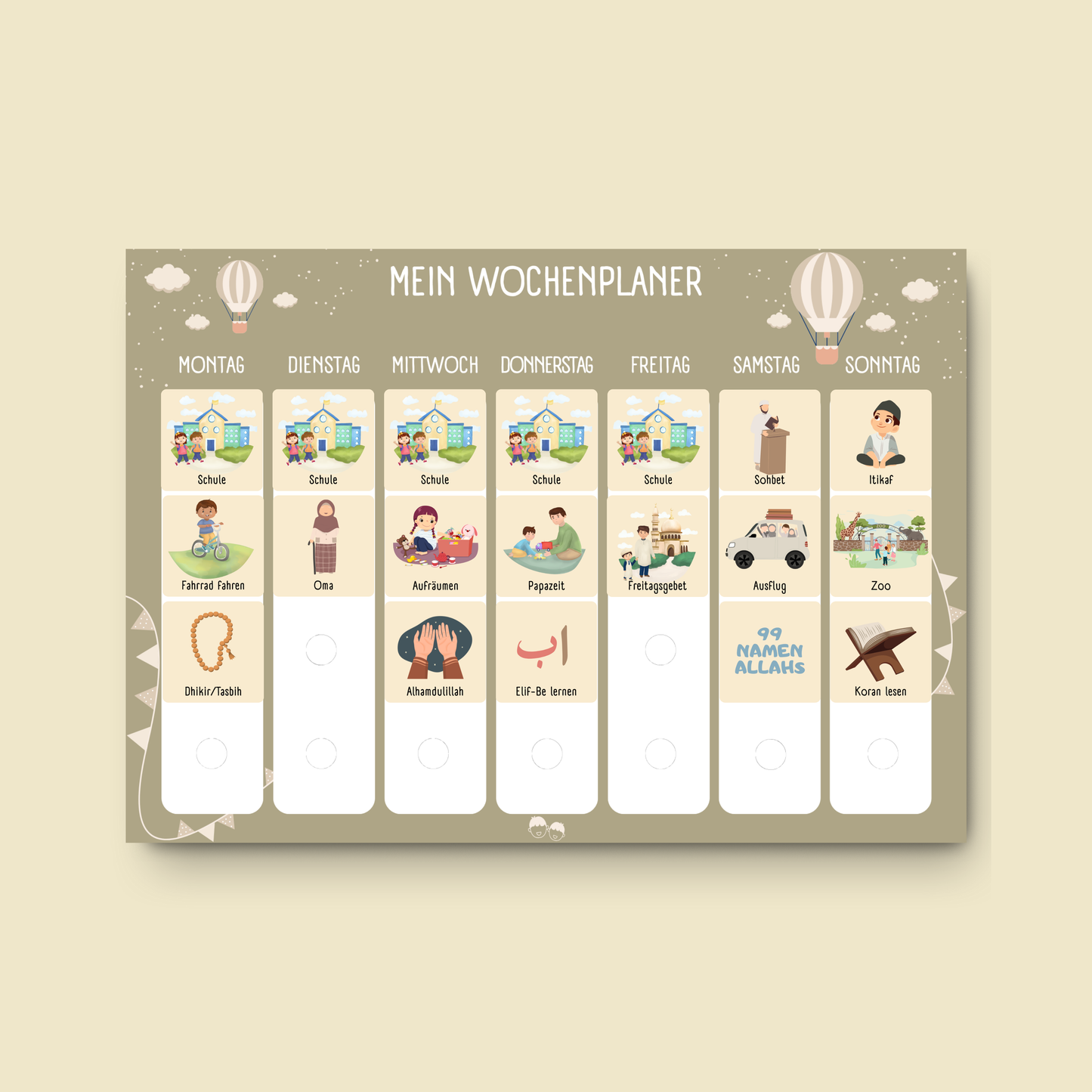 Mapimu Kids Wochenplaner DREAM