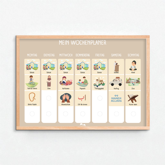 Mapimu Kids Wochenplaner BEIGE